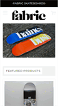 Mobile Screenshot of fabricskateboards.com